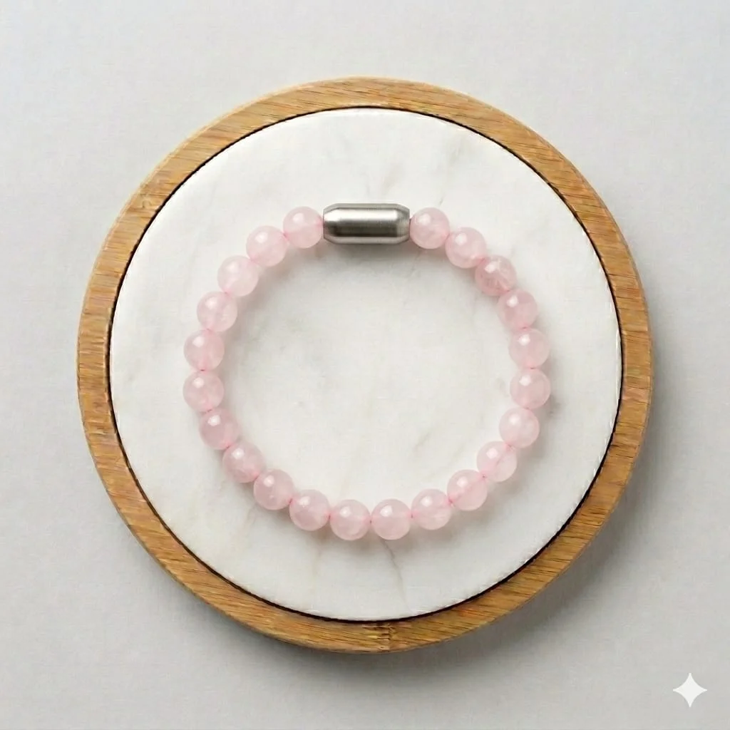 Rose Quartz Love & Harmony Magnet Bracelet